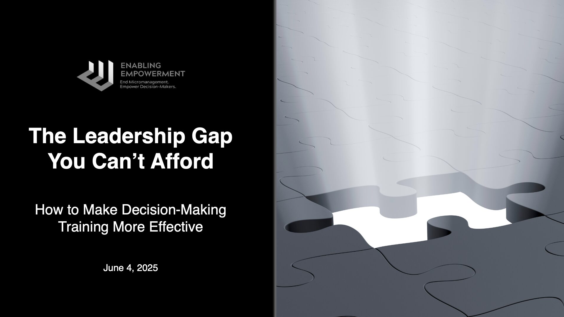 decision-making training leadership program